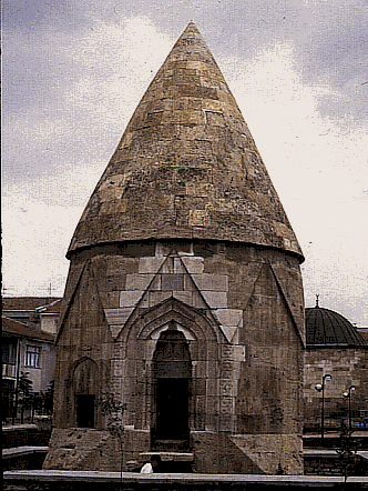 Nigde Melik Gazi Tomb. Entrance section.  Ali U Peker