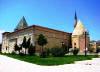 Eşrefoğlu Mosque (1299) in Beyşehir: After the fall of the Seljuks, Viranşehir was re-named for a time as Sleymanşehir in honor of one of the Beys of the region's ruling dynasty, the Eşrefoğlu, who made the town into his capital. Since the Beys of Eşrefoğlu resided here, the present name of Beyşehir was gradually adopted for the town. The Great Mosque of Beyşehir built by the dynasty between 1296-1299, also called Eşrefoğlu Mosque, is considered one of the masterpieces of the intermediate period of Anatolian Turkish Beyliks between the Seljuk and Ottoman architecture styles.