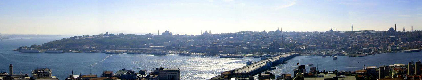 Panoromic View of the Golden Horn Istanbul