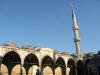 the court yard of blue mosque