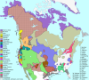 Language families of Indigenous peoples in North America