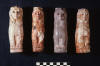 Four ivory sphinxes from Acemhöyük, Turkey. Pratt ivories, Metropolitan Museum of Art