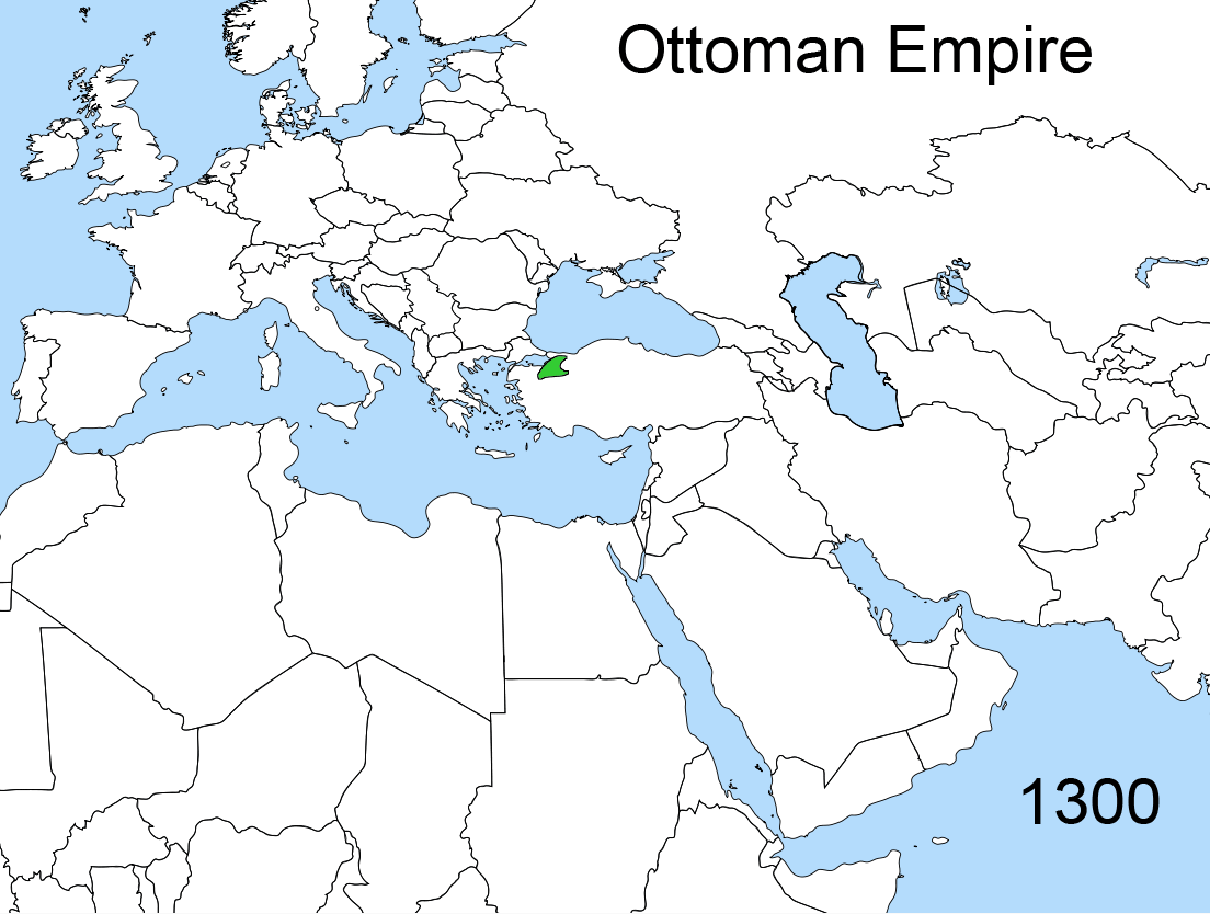 Map of Ottaman Empire: Rise and Fall of Ottomans (Osmanli Imparatorlugu)